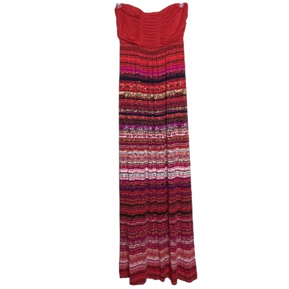 Soma Braided Bandeau Maxi Dress Sumptuous Stripe - Picture 3 of 7